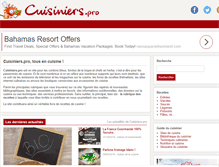 Tablet Screenshot of cuisiniers.pro